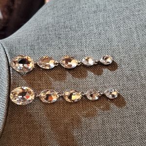 Ladies Fashion Five Tear Rhinestones